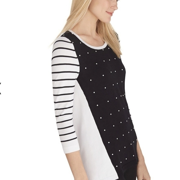 White House Black Market  Polka Dots Sweater Small - Picture 6 of 7